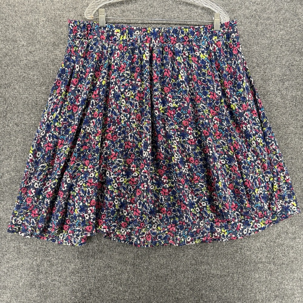 Torrid Skirt Womens 3X Colorful Pull On Flowy Mini Fairy Boho Cottage Western